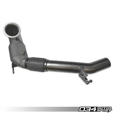 034Motorsport - Stainless Steel Racing Downpipe for Mk8 Golf R & Audi 8Y S3