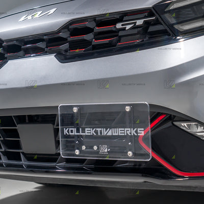 KIA - Forte GT - KW No Drill Side Mount License Plate Holder (2022+)