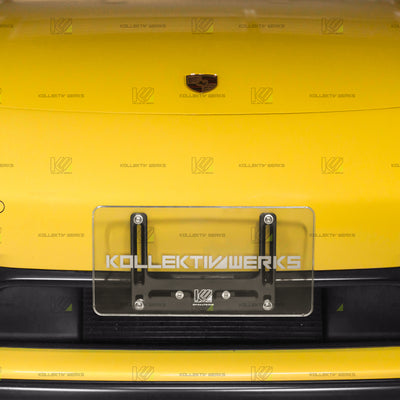Porsche - 718- Cayman/Boxster - GTS - KW No Drill Center Mount License Plate Holder (2018-2025)