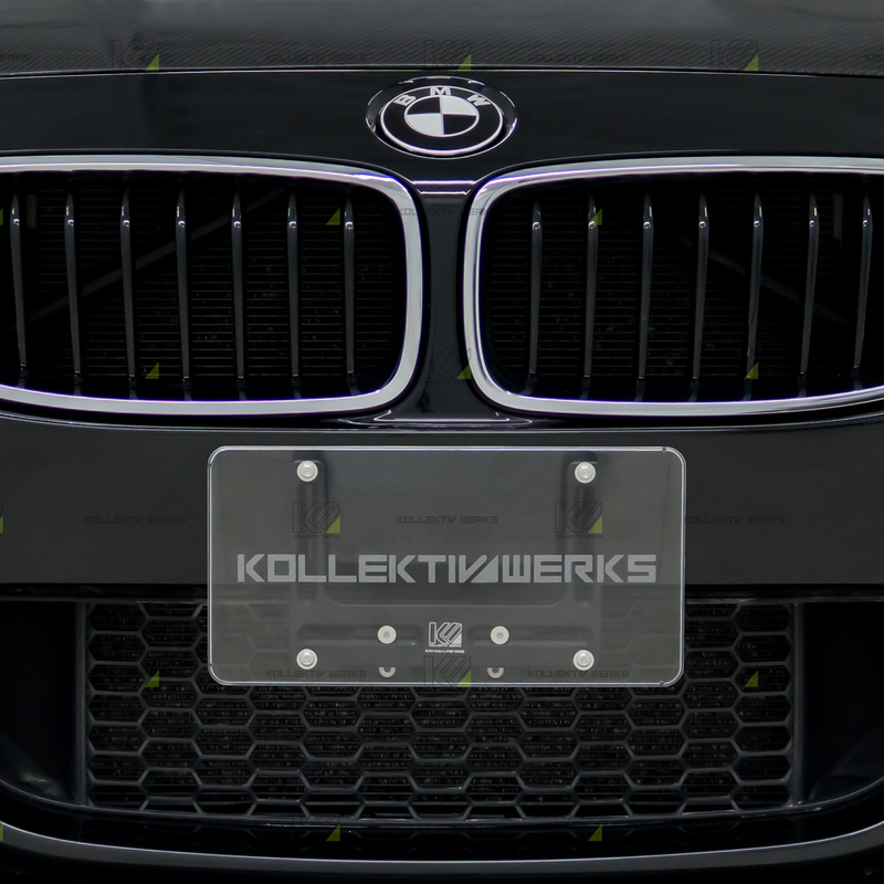 BMW - F30/31 - 3 Series (M Sport Bumper)  - KW No Drill Center Mount License Plate Holder (2012-2018)