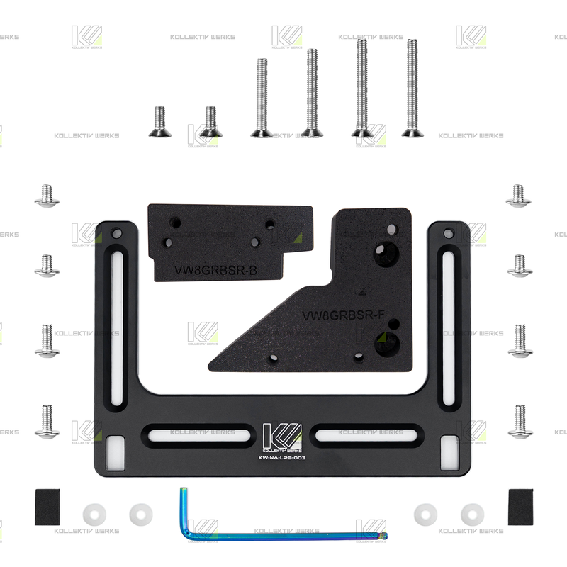 VW - MK8 - R - KW No Drill Side Mount License Plate Holder (2022-2024)