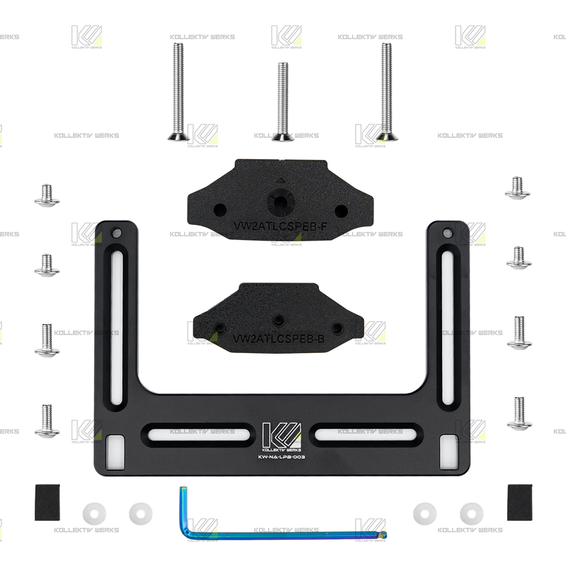VW - MK2 - Atlas - Cross Sport / Peak Edition - KW No Drill Center Mount License Plate Holder (2024+)
