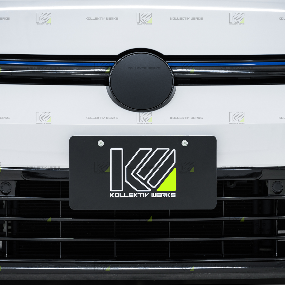 VW - MK8 - R - KW No Drill Center Mount License Plate Holder (2022