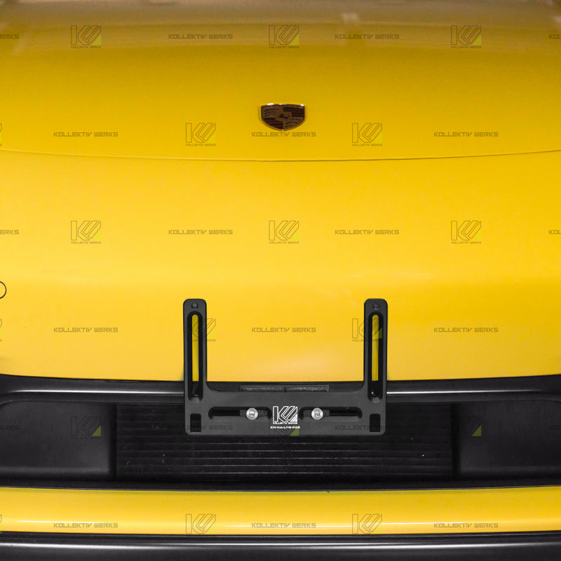 Porsche - 718- Cayman/Boxster - GTS - KW No Drill Center Mount License Plate Holder (2018-2025)