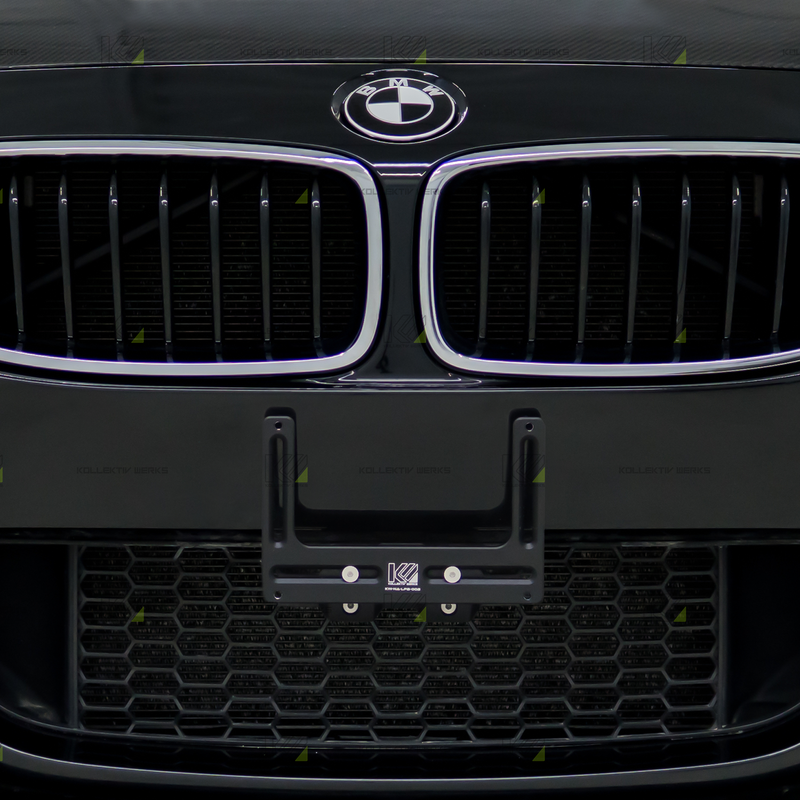 BMW - F30/31 - 3 Series (M Sport Bumper)  - KW No Drill Center Mount License Plate Holder (2012-2018)