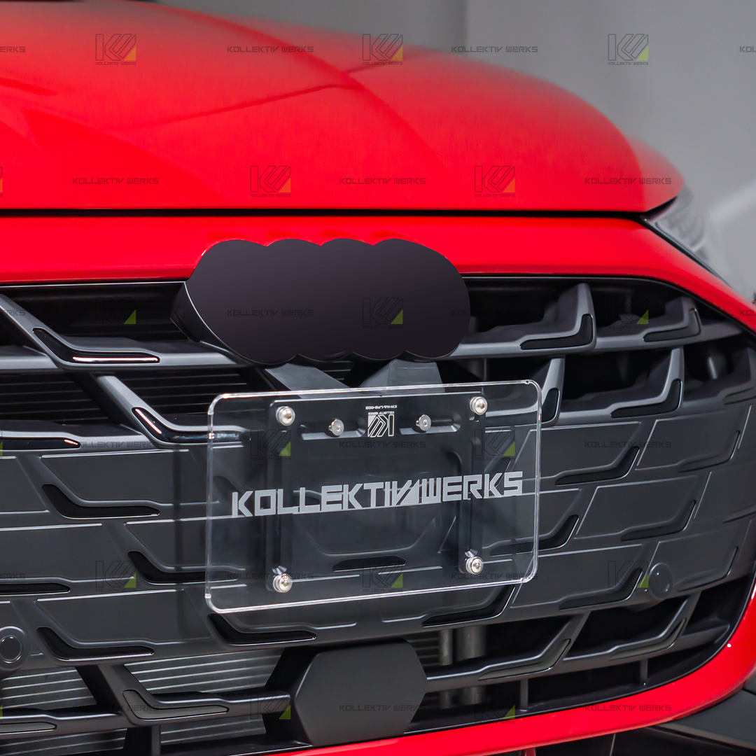 Audi - 8.5Y - S3 - KW No Drill Center Mount License Plate Holder