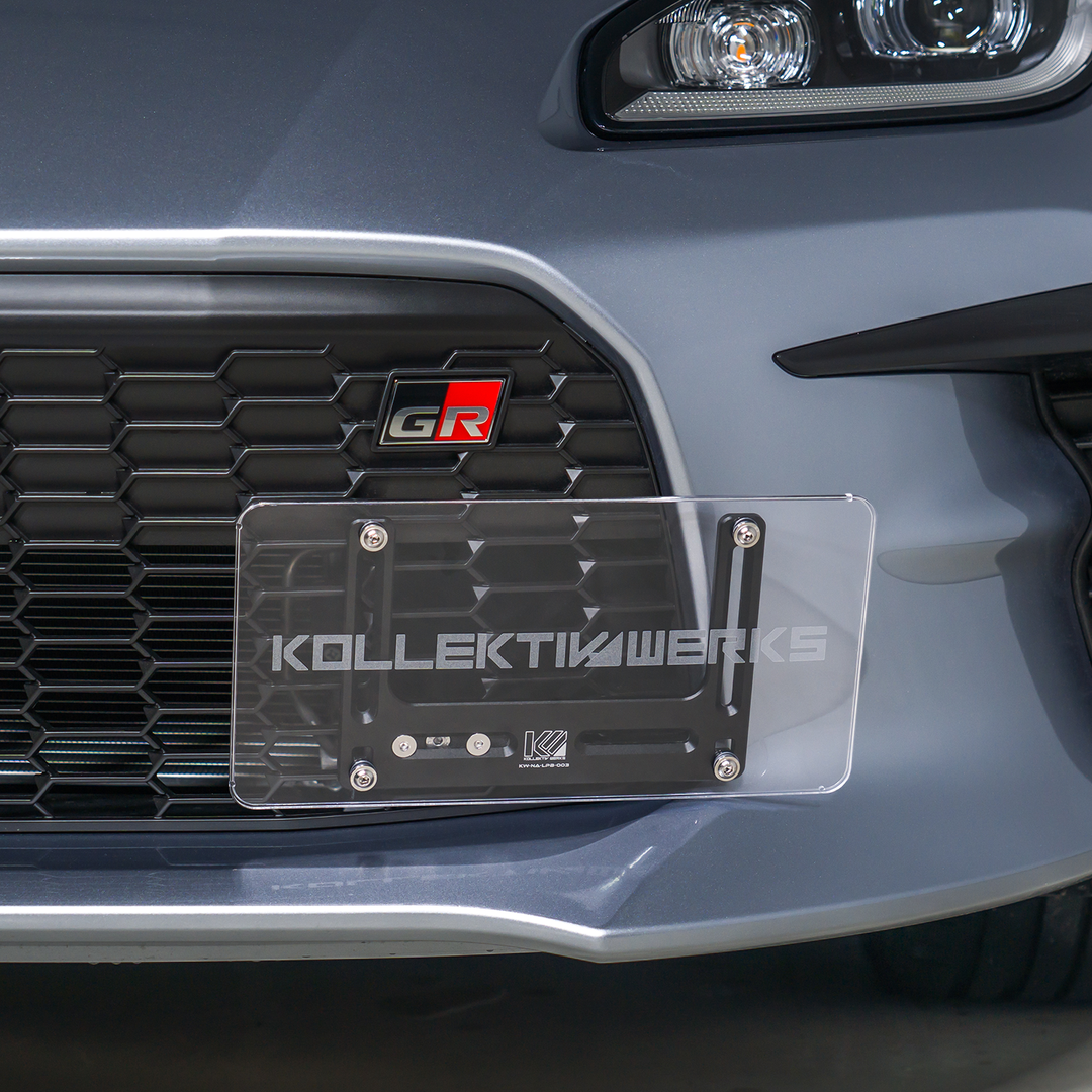 【真人出品】　p9 e8 f8 Toyota - ZN8 - GR86 - KW No Drill Side Mount License Plate Holder