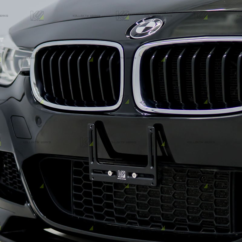 BMW - F30/31 - 3 Series (M Sport Bumper)  - KW No Drill Center Mount License Plate Holder (2012-2018)