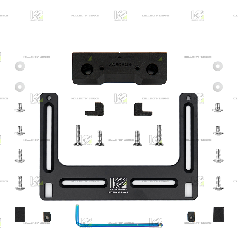 VW - MK8 - R - KW Quick Release No Drill Center Mount License Plate Holder (2022+)