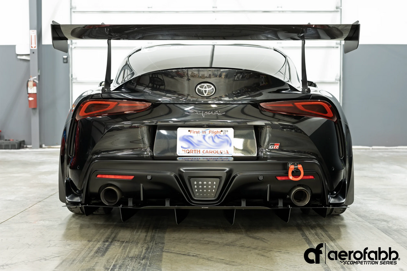 Aerofabb Comp Series | Carbon Swan Neck Rear Wing (Toyota MK5 Supra)