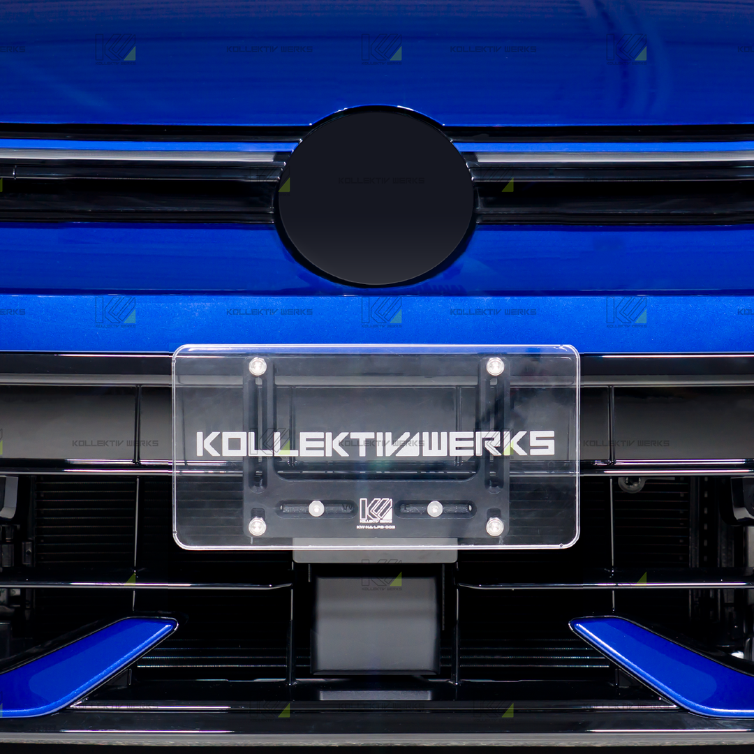VW - MK8.5 - R - KW No Drill Center Mount License Plate Holder