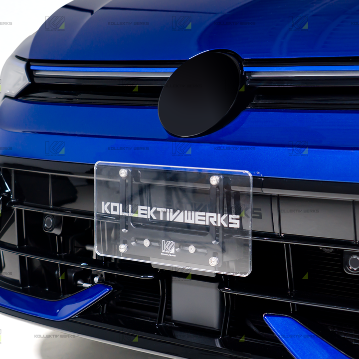 VW - MK8.5 - R - KW No Drill Center Mount License Plate Holder