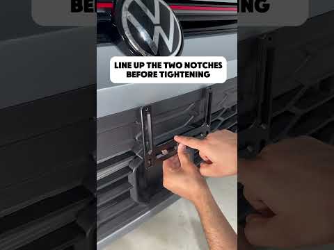 VW - MK8.5 - GTI - KW No Drill Center Mount License Plate Holder (2025+)