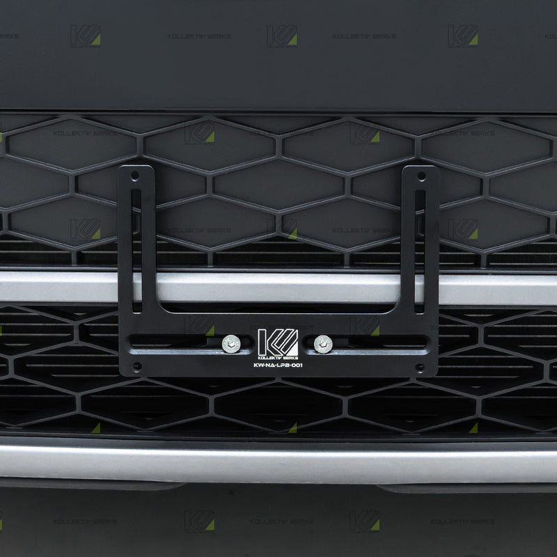 No Drill License Plate Bracket No-Drill License Plate Holder For 2025-2026 Tesla Model Y Juniper - Lockable Front Bracket Front Plate Holder Juniper
