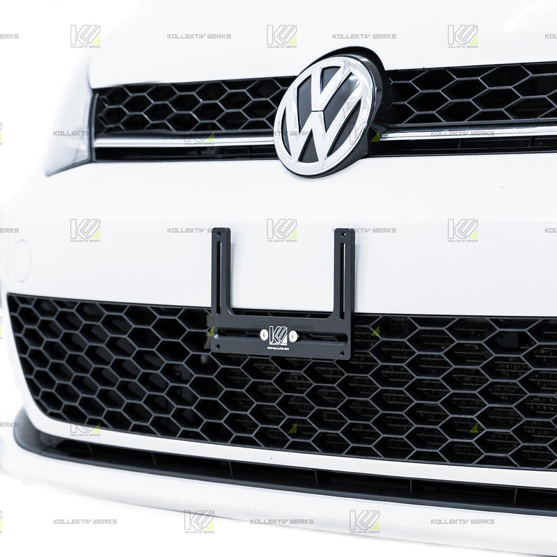 VW - MK7 - GTI (Non-ACC) - KW No Drill Center Mount License Plate Holder