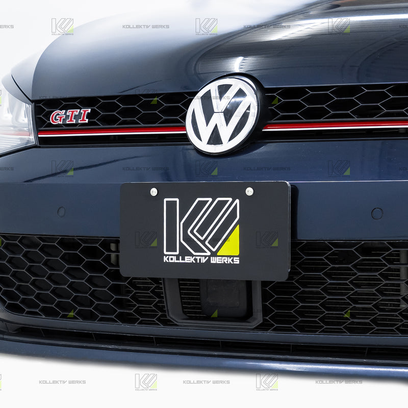 VW - MK7 - GTI (ACC) - KW No Drill Center Mount License Plate Holder –  Kollektiv Werks