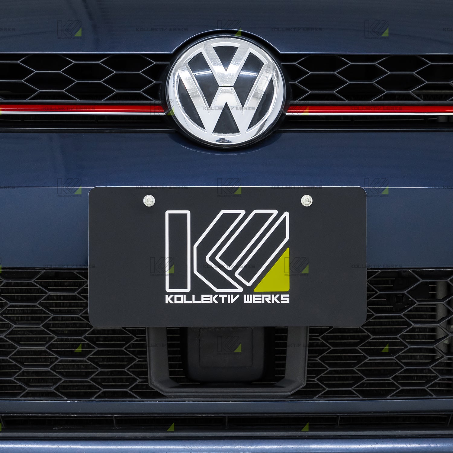 VW - MK7.5 - GTI - KW No Drill Center Mount License Plate Holder –  Kollektiv Werks